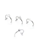 Fake Lip Ring - Cherry Blossom - No Piercing Needed Stainless Steel Clip-On Lip Stud