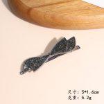 Gun Black Rose Hair Clip 169 - MadeInPanda