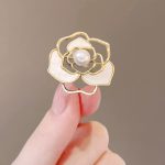 Camellia Flower Brooch MadeInPanda