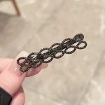 Black Flower Invisible Clip - MadeInPanda