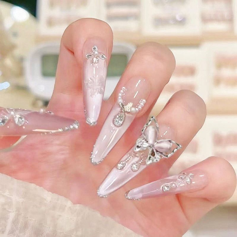 SG716 Icy Mint Press-On Nails