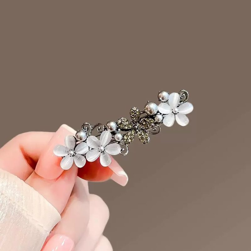 Gold Diamond Heart Small Hair Clip - MadeInPanda
