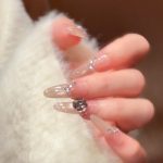 SG609 Marble White Press-On Nails (With Toolkit) - MadeInPanda