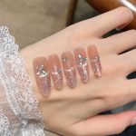 SG677 Abstract Silver Press-On Nails