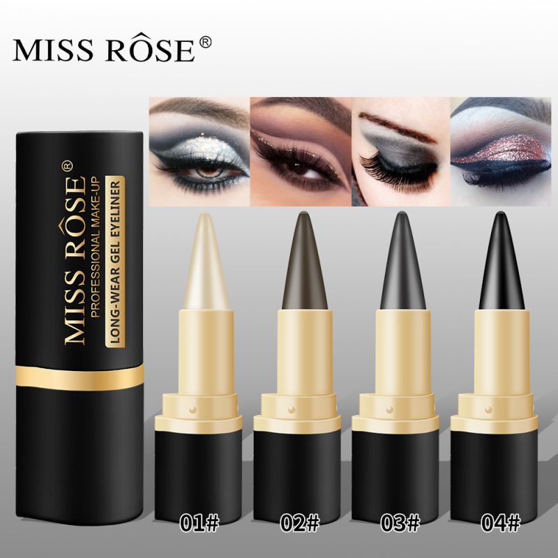 MISS ROSE Waterproof Eyeliner Gel - Matte Long-Lasting Cream Eyeliner - Image 1 - MadeInPanda