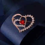 Double Heart Brooch MadeInPanda