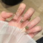 SG664 French Glitter Tip Press-On Nails