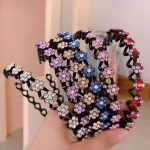 White Crystal Rhinestone Hair Band - MadeInPanda