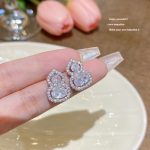 Sparkle Zircon Crystal Stud Earring ~ S925 Silver Needle Full Diamond Earrings CS051