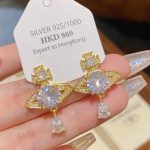 Sparkle Zircon Crystal Stud Earring ~ S925 Silver Needle Full Diamond Earrings CS097
