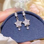 Sparkle Zircon Crystal Stud Earring ~ S925 Silver Needle Full Diamond Earrings E0002