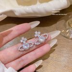 Sparkle Zircon Crystal Stud Earring ~ S925 Silver Needle Full Diamond Earrings E0014