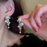 Sparkle Zircon Crystal Stud Earring ~ S925 Silver Needle Full Diamond Earrings E0026