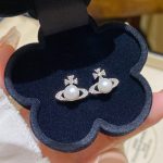 Silver Tone Zircon Sparkle Stud Earring ~ E0060 S925 Silver Needle Earrings E0060