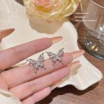 Sparkle Zircon Crystal Stud Earring ~ S925 Silver Needle Full Diamond Earrings E0082