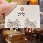 Sparkle Zircon Crystal Stud Earring ~ S925 Silver Needle Full Diamond Earrings E0122