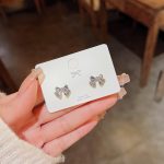 Sparkle Zircon Crystal Stud Earring ~ S925 Silver Needle Full Diamond Earrings E0131
