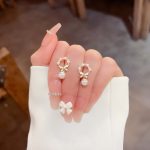 Sparkle Zircon Crystal Stud Earring ~ S925 Silver Needle Full Diamond Earrings E0140