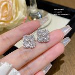 Sparkle Zircon Crystal Stud Earring ~ S925 Silver Needle Full Diamond Earrings E0161