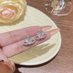 Sparkle Zircon Crystal Stud Earring ~ S925 Silver Needle Full Diamond Earrings E0164