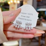 Sparkle Zircon Crystal Stud Earring ~ S925 Silver Needle Full Diamond Earrings E0192