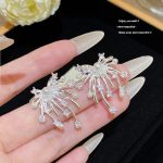 Sparkle Zircon Crystal Stud Earring ~ S925 Silver Needle Full Diamond Earrings E0220