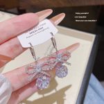 Sparkle Zircon Crystal Stud Earring ~ S925 Silver Needle Full Diamond Earrings E0228