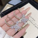 Sparkle Zircon Crystal Stud Earring ~ S925 Silver Needle Full Diamond Earrings E0238