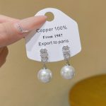 Sparkle Zircon Crystal Stud Earring ~ S925 Silver Needle Full Diamond Earrings E0246