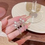 Sparkle Zircon Crystal Stud Earring ~ S925 Silver Needle Full Diamond Earrings E0260