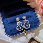 Sparkle Zircon Crystal Stud Earring ~ S925 Silver Needle Full Diamond Earrings E0263