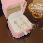 Silver Tone Zircon Sparkle Stud Earring S925 Silver