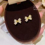 Silver Tone Zircon Sparkle Stud Earring S925 Silver
