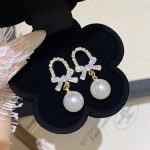 Silver Tone Zircon Sparkle Stud Earring S925 Silver