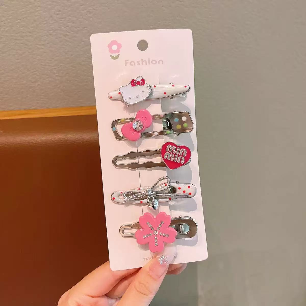 KT蝴蝶结 KT Bow Hair Clip Set - 图片 1