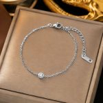 Steel Single Crystal Bracelet