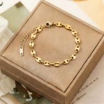 Gold Coffee Bean Bracelet