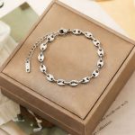 Steel Coffee Bean Bracelet