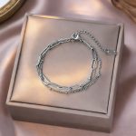 Steel Cross Pearl Bracelet