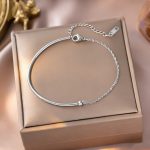 Steel Crystal Link Bracelet