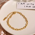 Gold Cross Embossed Bracelet