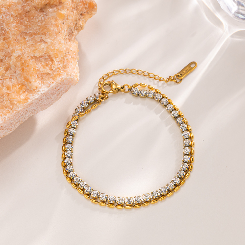 MP-BR-0078 Gold Bead Starry Bracelet - 图片 1