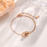 Rose Gold Roman Ring Bracelet