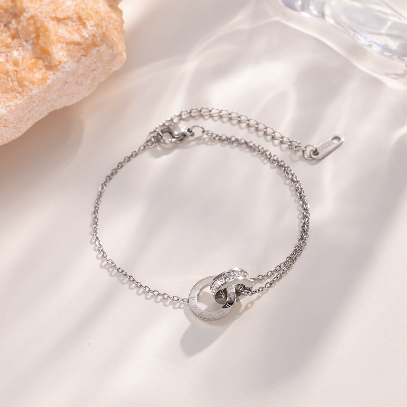 MP-BR-0087 Steel Roman Ring Bracelet - 图片 1