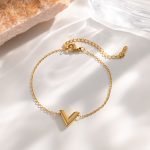 Gold V Shape Bracelet
