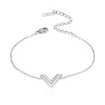 Steel V Shape Bracelet