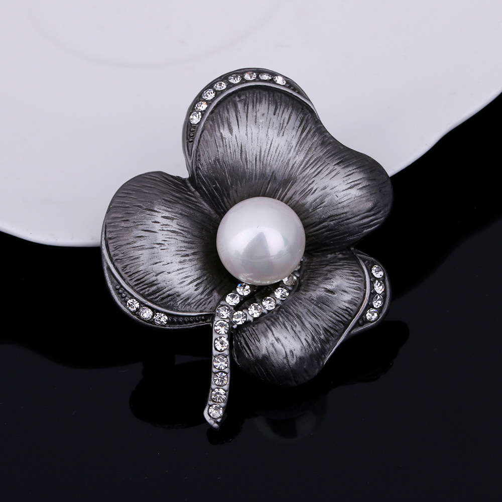 MP-BRCH-0021 Luxury Pearl Brooch DY13614 - 图片 1