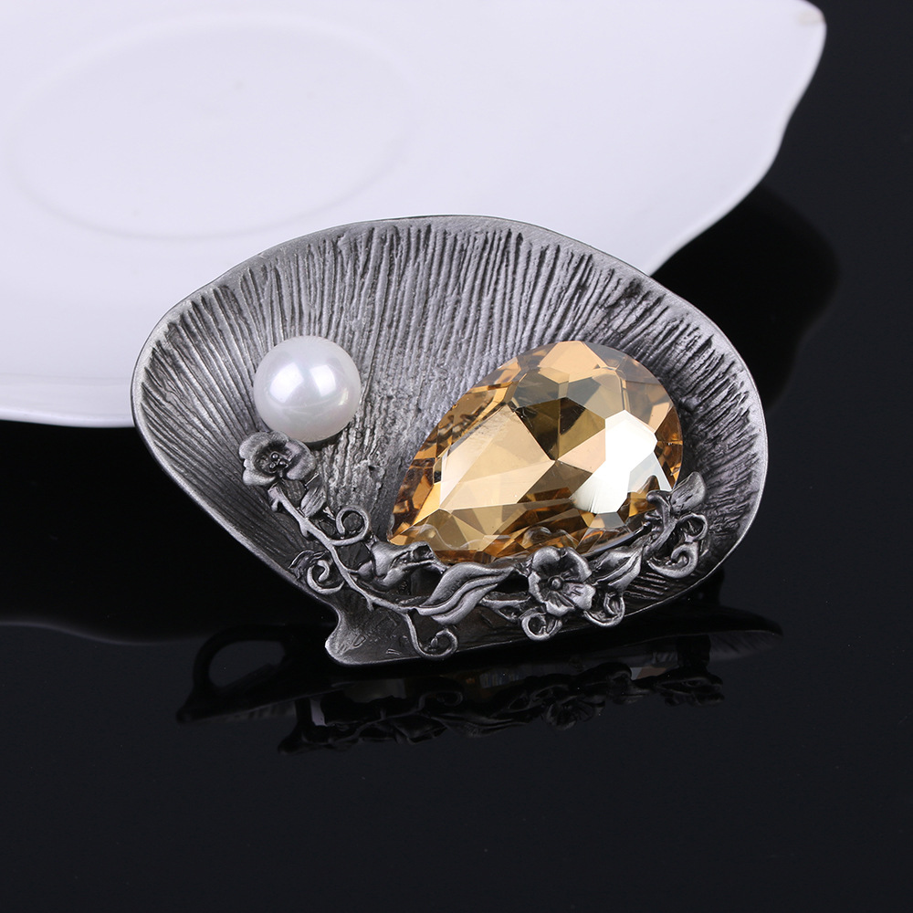 MP-BRCH-0026 Luxury Pearl Brooch DY13638 - 图片 1