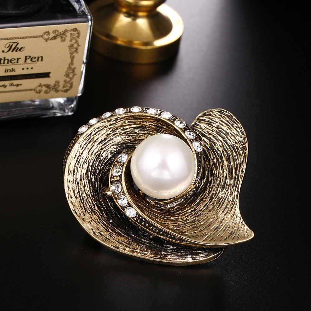 MP-BRCH-0047 Luxury Pearl Brooch DY13757 - 图片 1