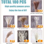 Dried Flower Bouquet 100-Piece Set 11